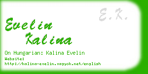 evelin kalina business card